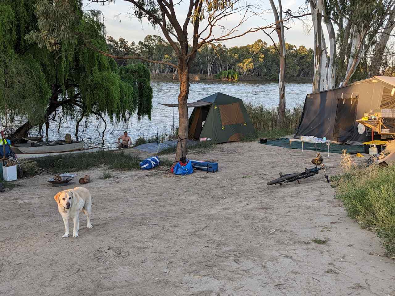 Secluded exclusive river campsite