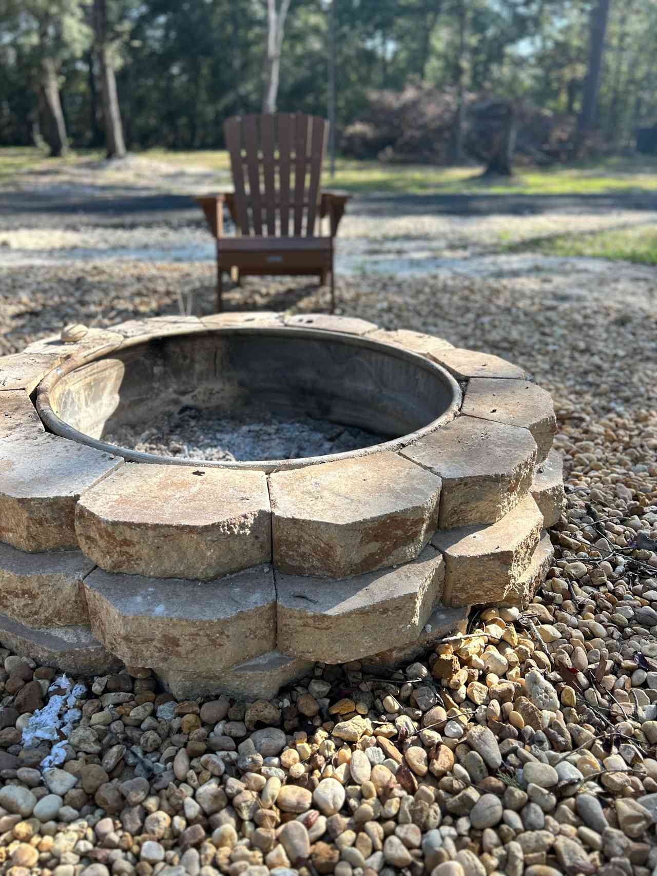 Communal Fire Pit area with 7 Adirondacks