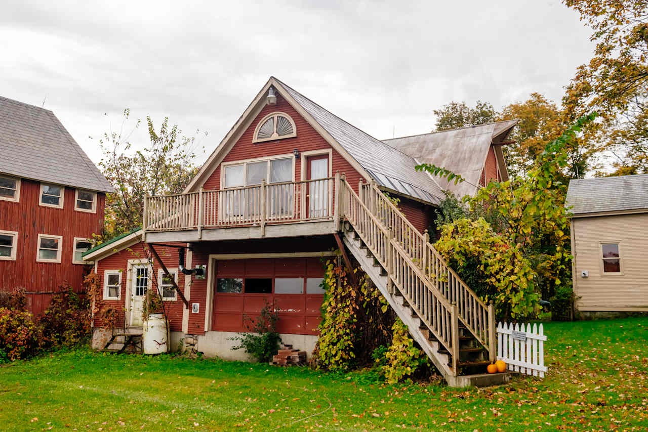 Front view of building and loft