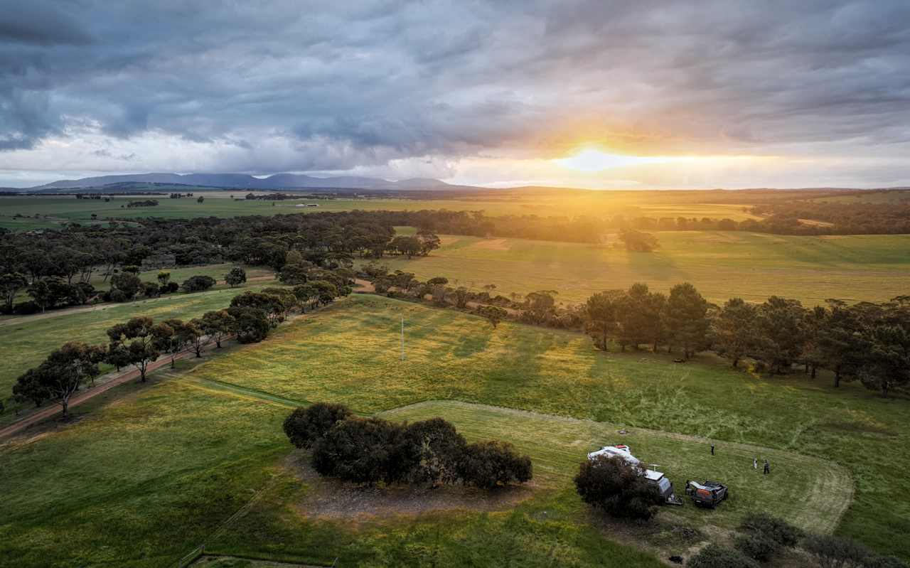 Sunset views over the Porongurup's.