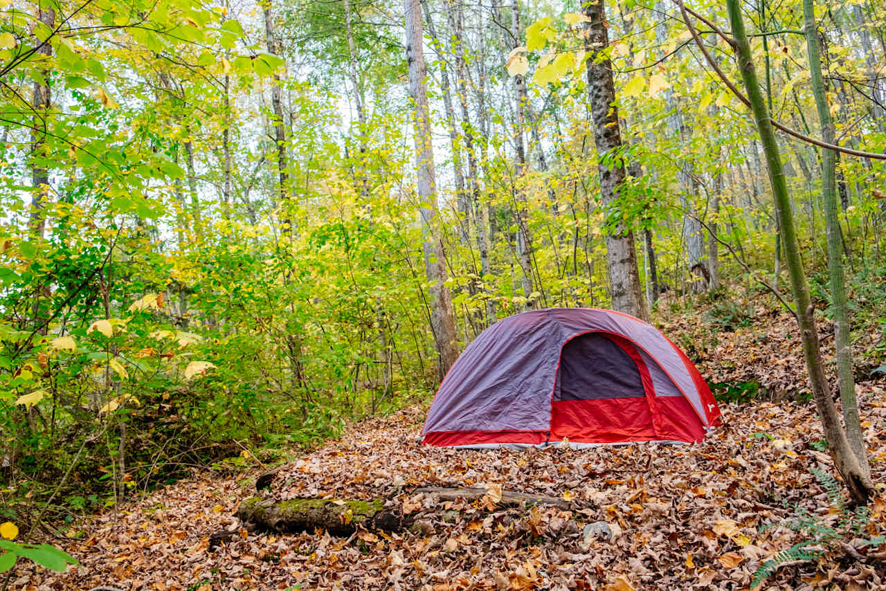 our tent site