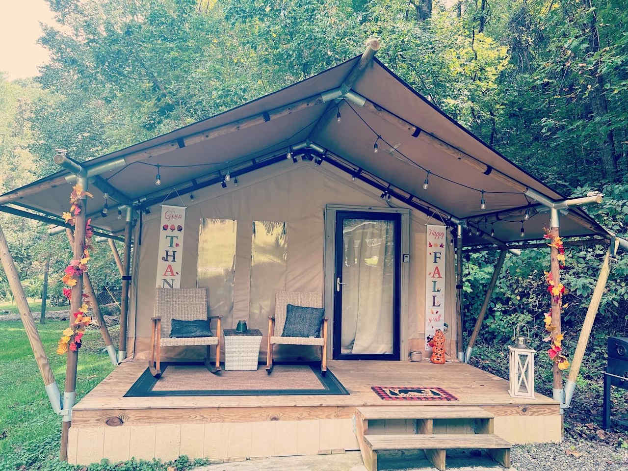 Firefly season glamping