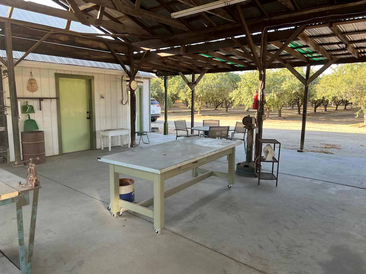 Spread out and relax in the open barn
