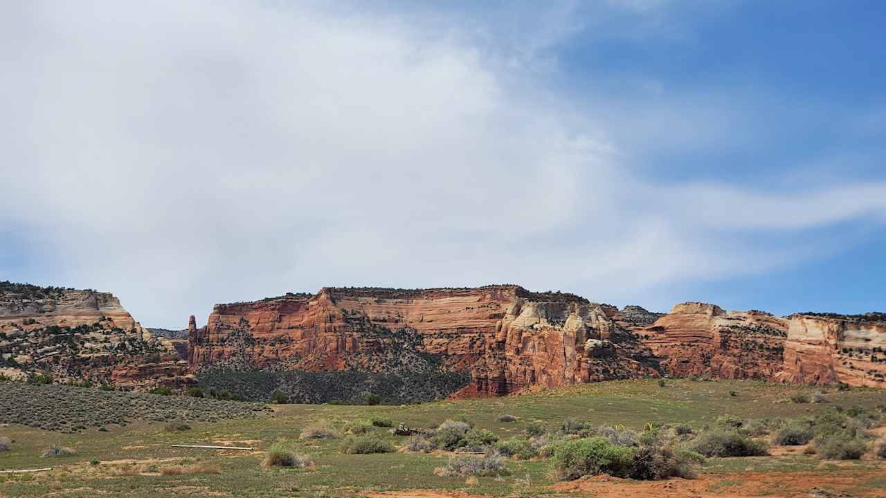 Colorado Monument view from the back of the property