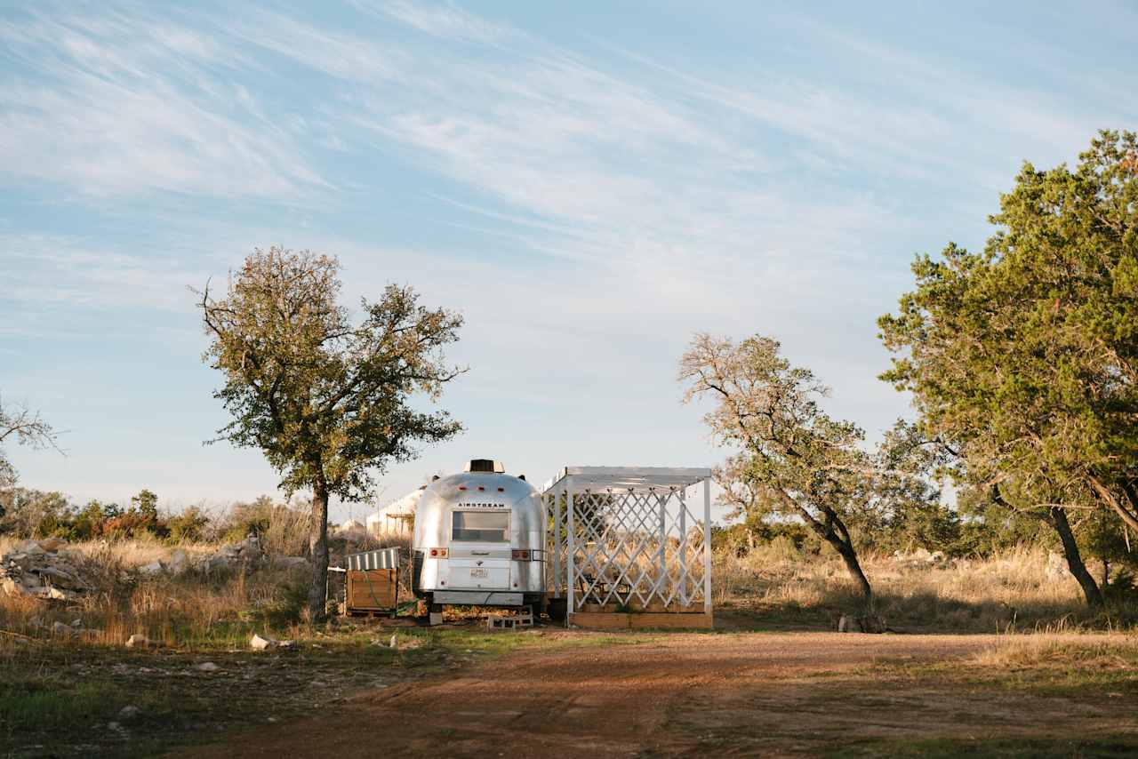 Airstream from the entrance area 