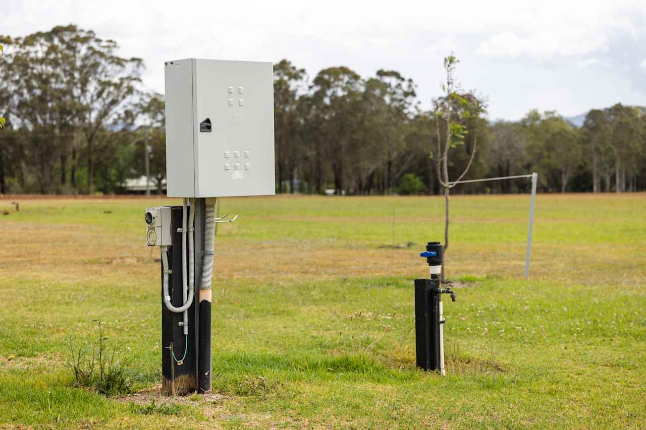 Power and water at the site