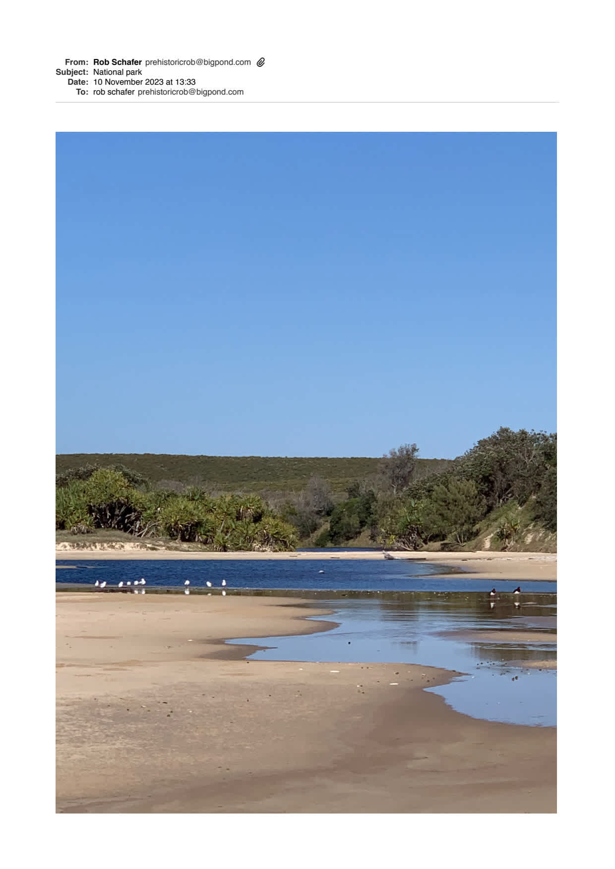 Nearby Mara Creek.National Park