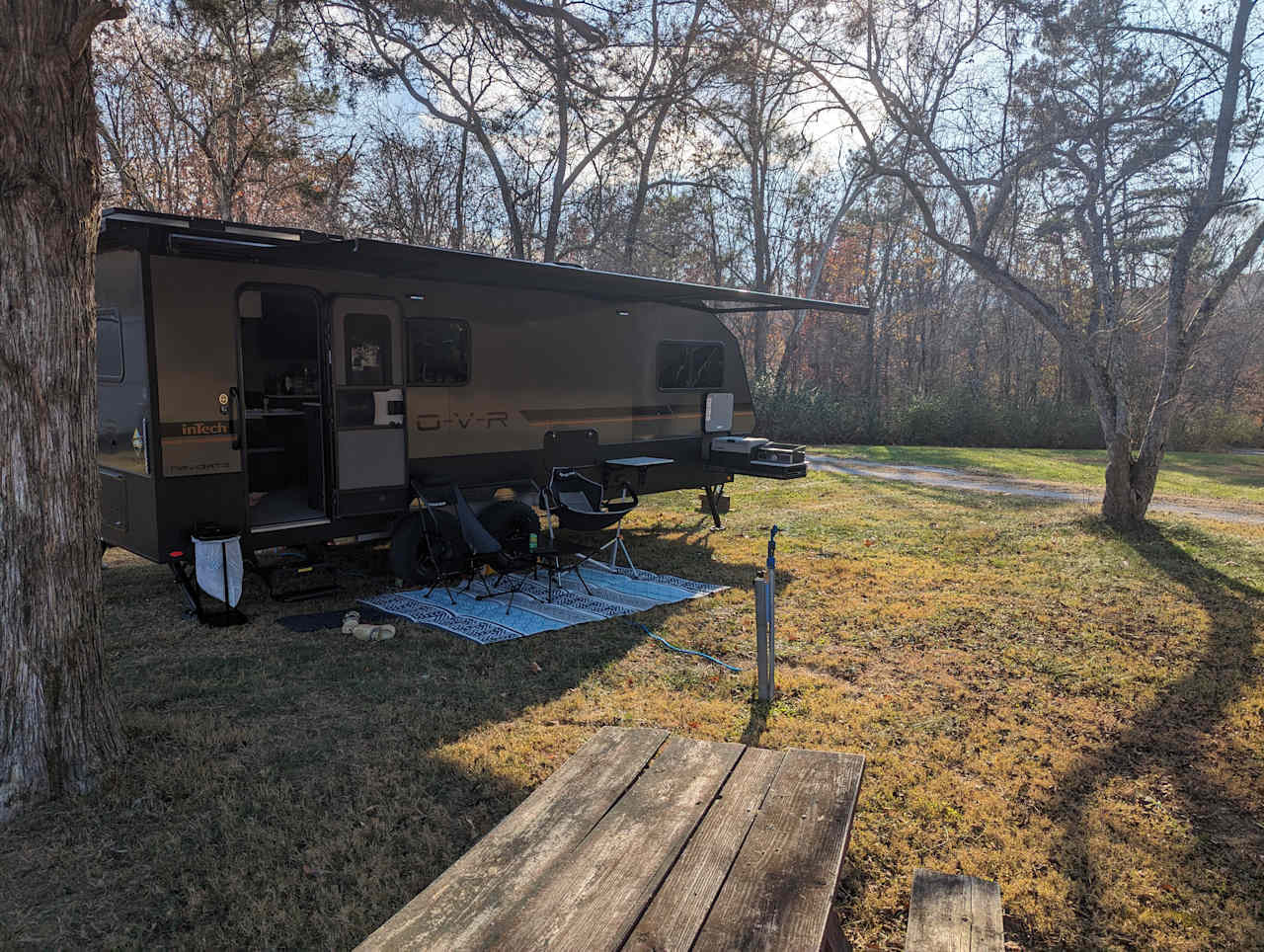 Set up and ready to camp