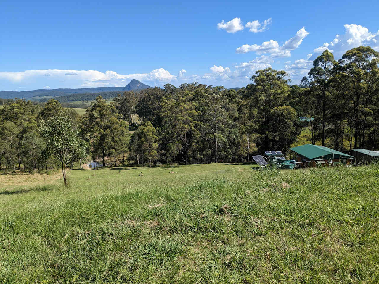 view from the camping site