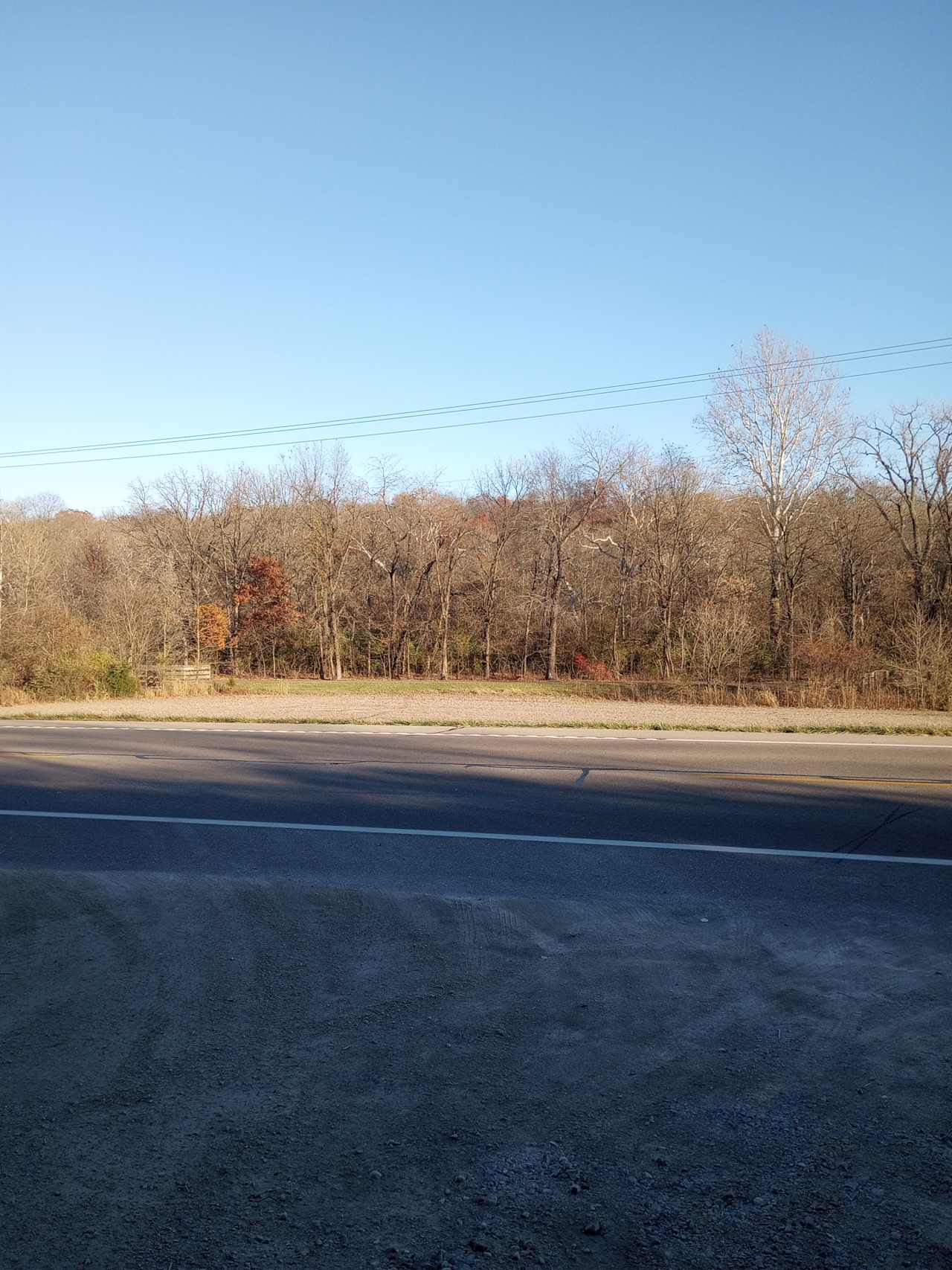 Across the street at the treeline is the Little Miami Scenic Trail.  I don't know if you can access it though.  Right across the street is a steep slope.