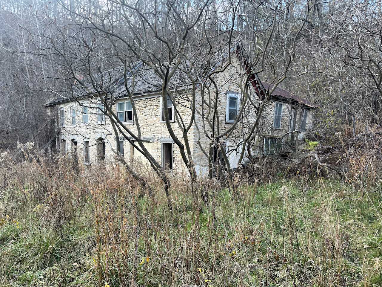 Historical house on lower property trail