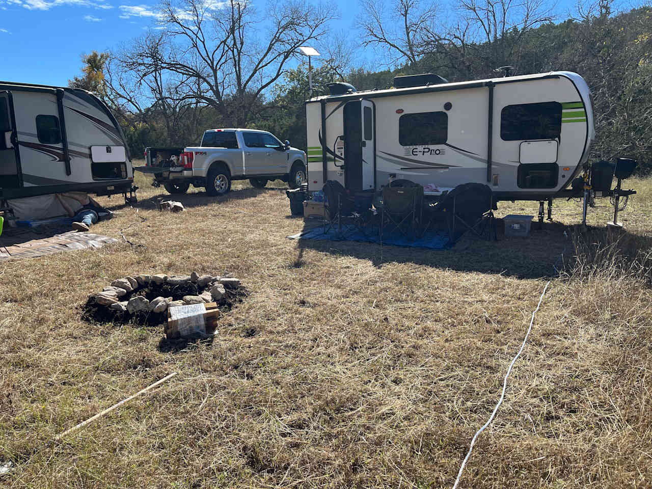 Picture of camp facing away from creek