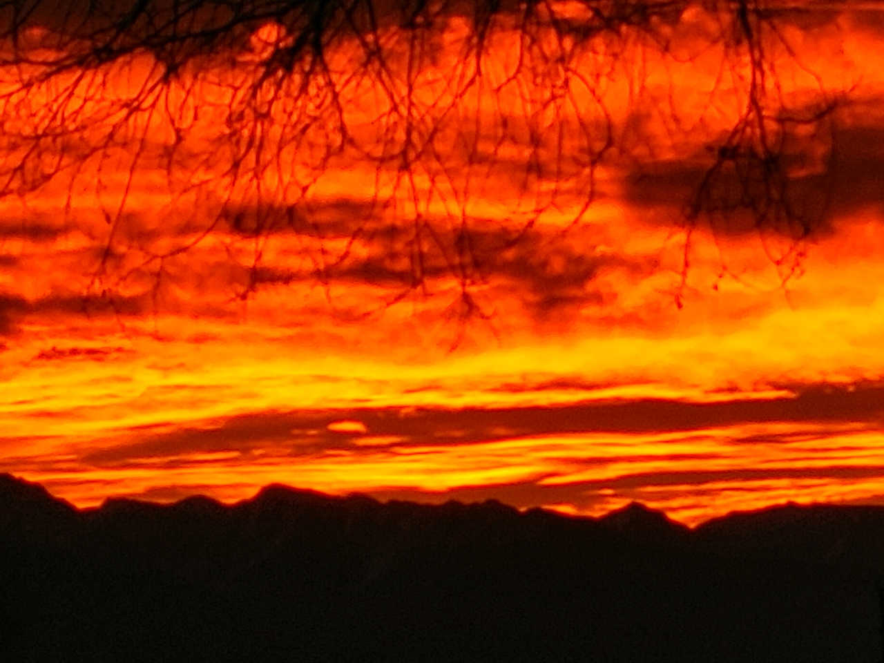 Sunrise from the campsite