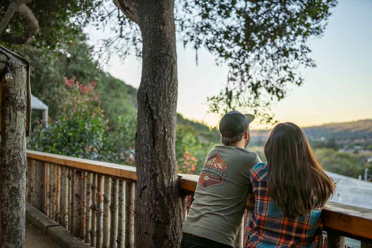 Enjoy the view of the valley from the tent's front yard!