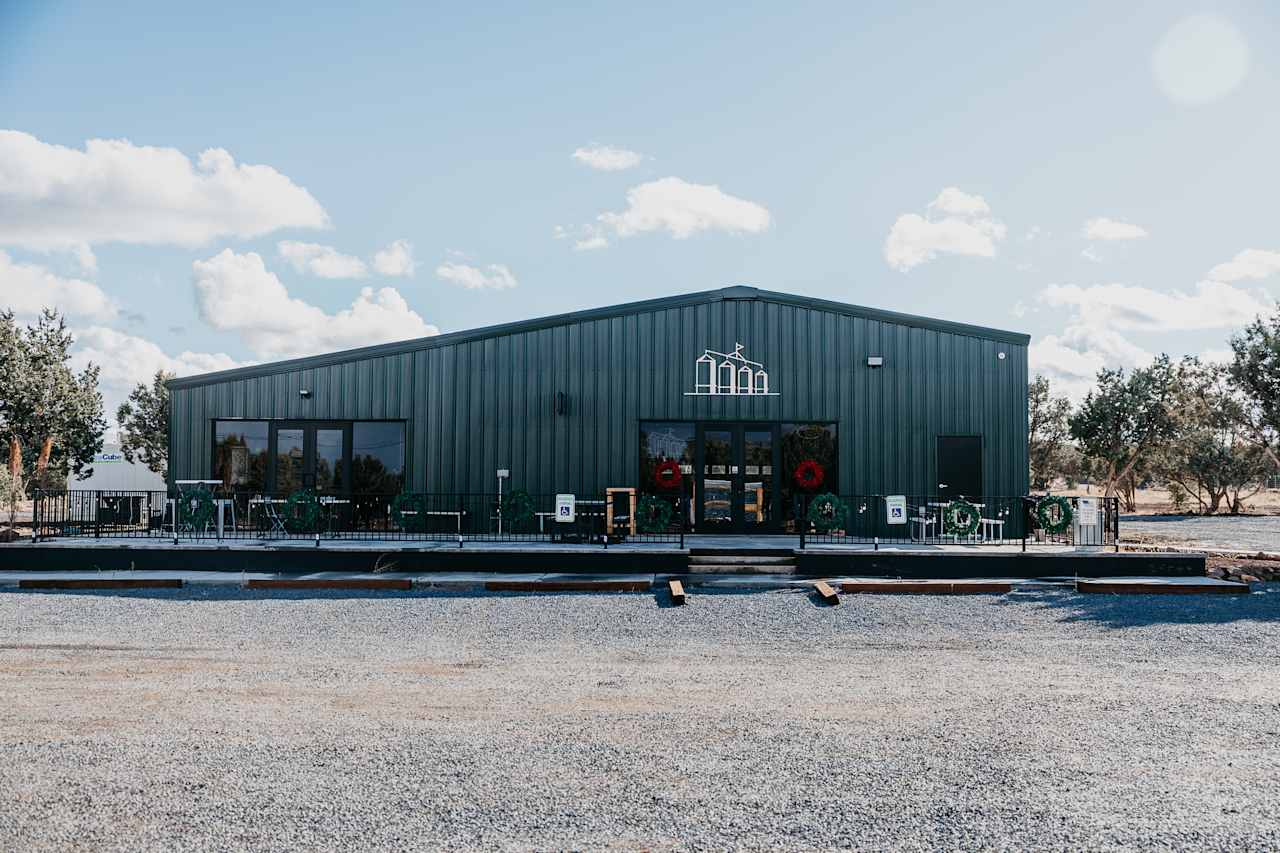 This is the brewery and taphouse (kid-friendly) located on the property. 