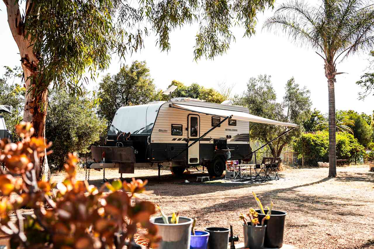 Big sites to fit the caravan with plenty of level ground to spread out