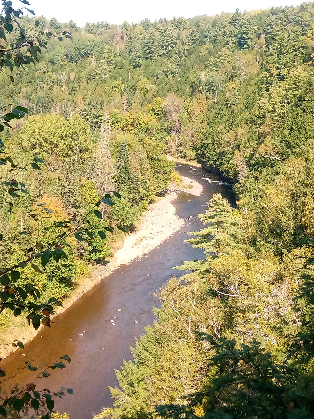 Shiktehawk River, fifteen miles from home base.