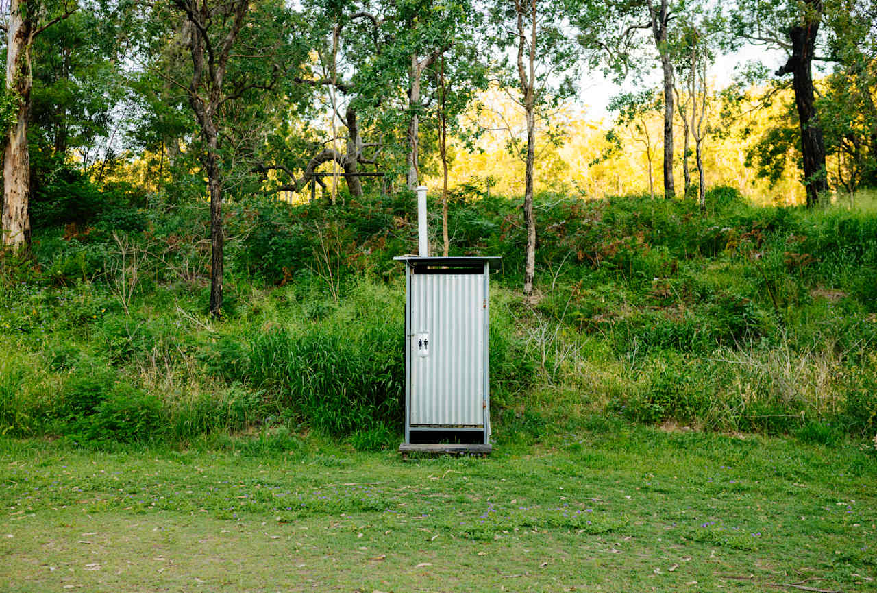 Toilet facilities on the campground