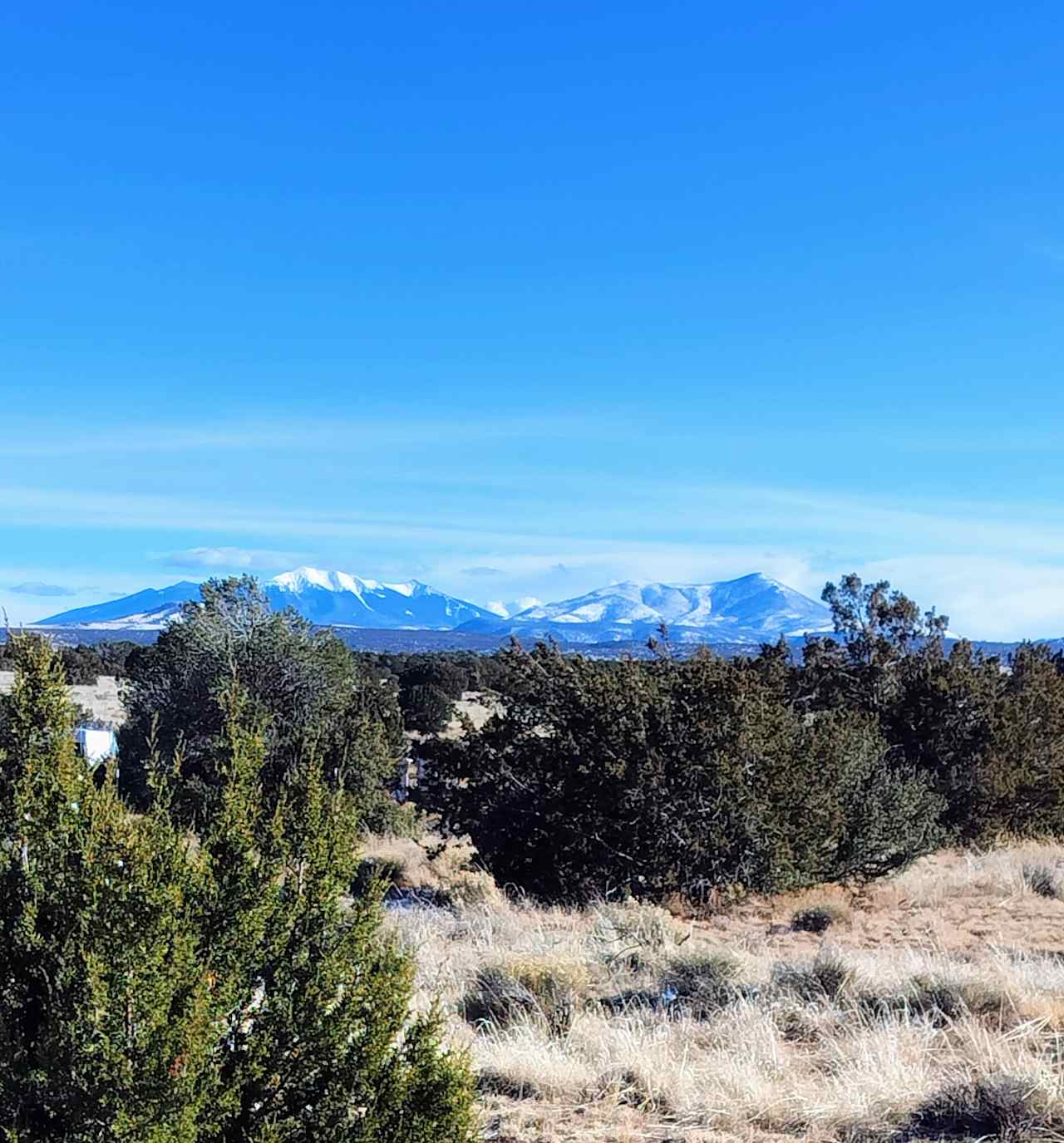 This is the view of the San Francisco peaks from your deck.