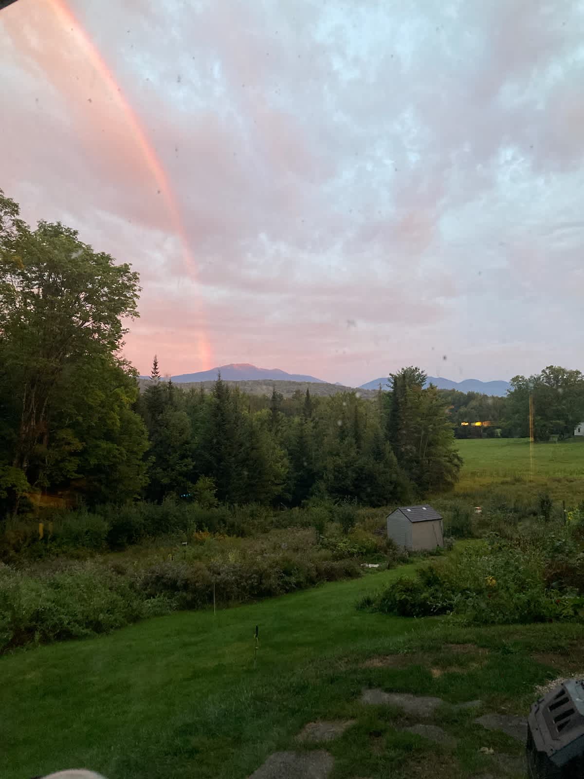 Mount Lafayette touched by a rainbow elevation 5,249