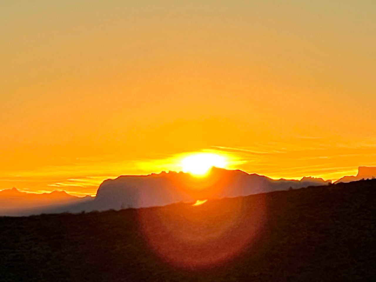 Sunrise over the Chisos