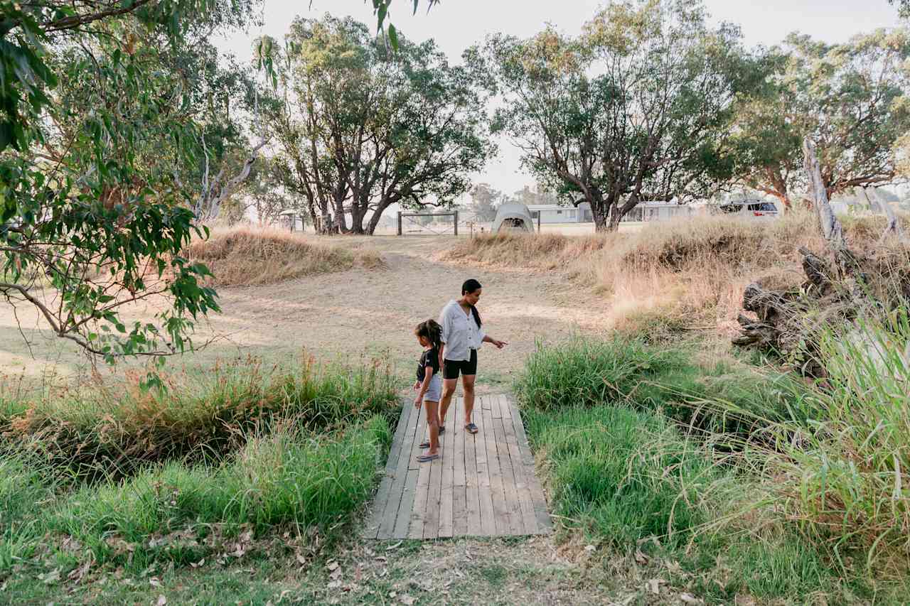 exploring the creek 