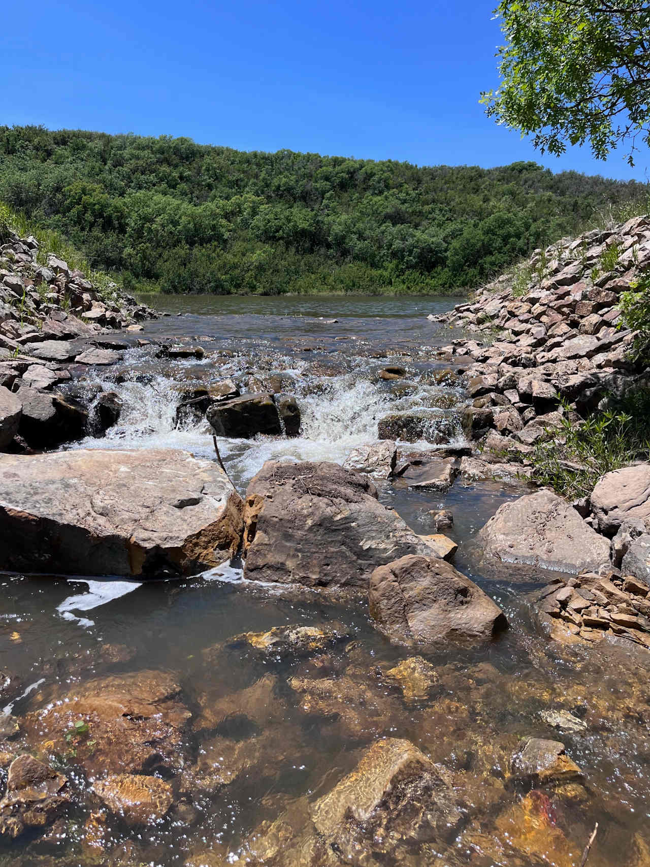 Waterfall from Aldrich Lakes