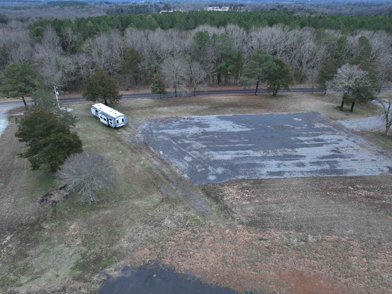 Large RV Parking Lot