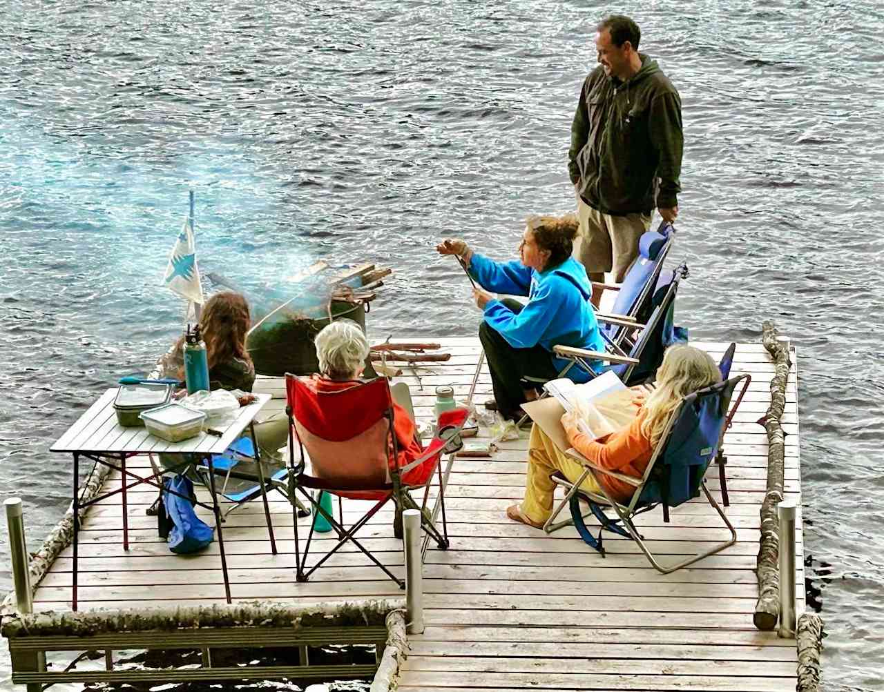 dinner on the dock