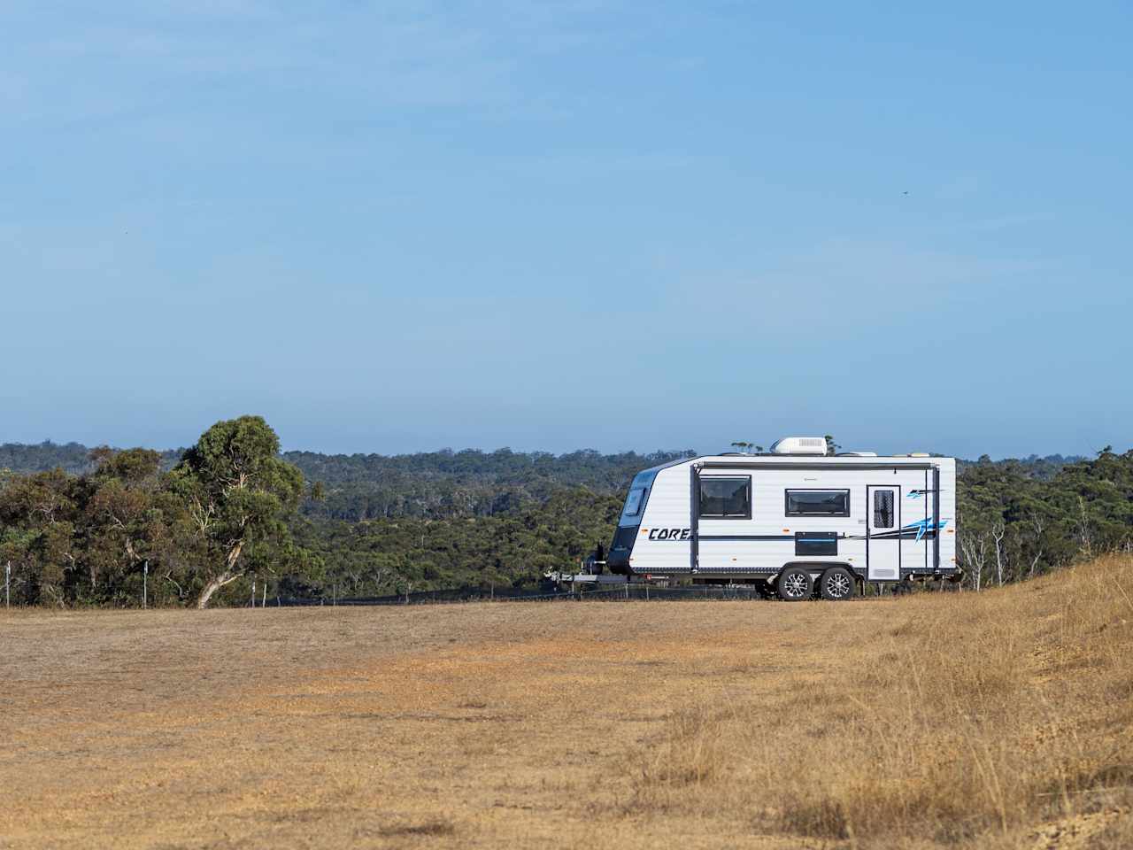 One of the paddock sites, very level and also with nice views