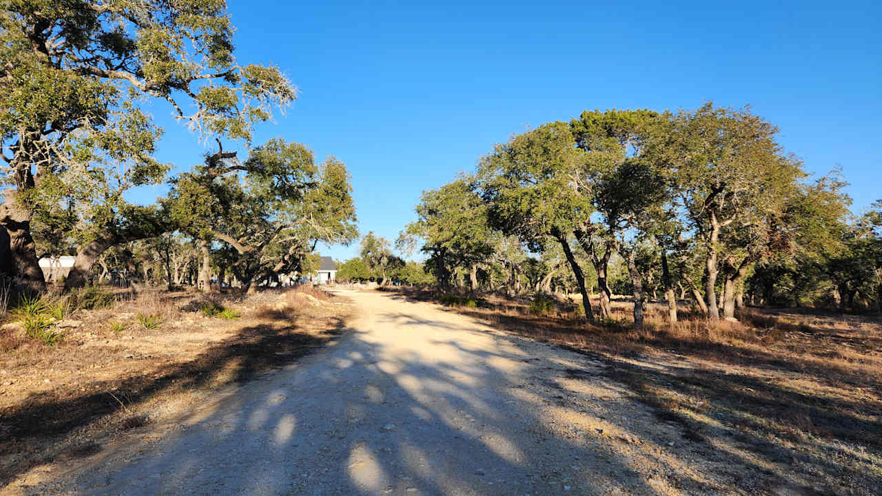 The entry in to our property in January