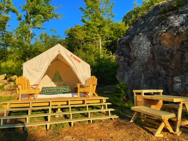 Glamping on the farm