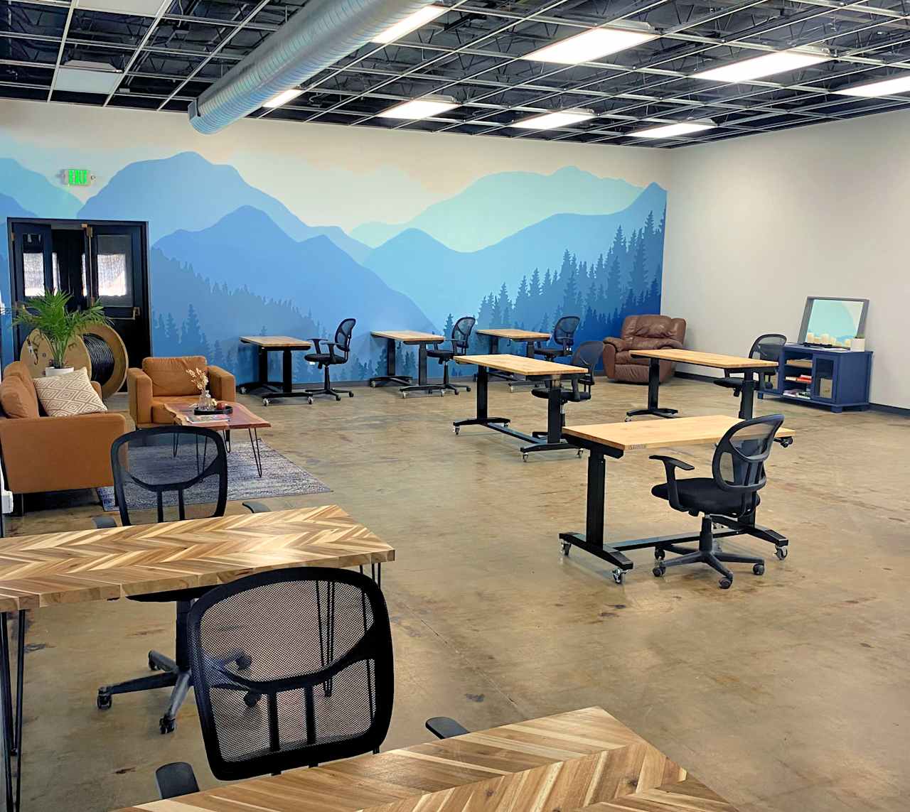 Coworking Space with Mountain Views