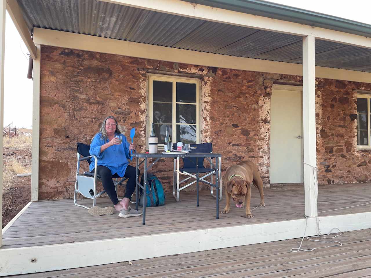 The Dogue loved it. Need to keep pets under control as sheep around. Working station.