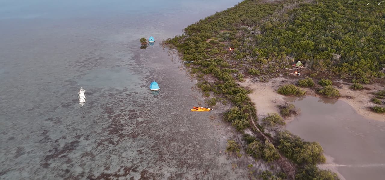 Floating Campground Private Island