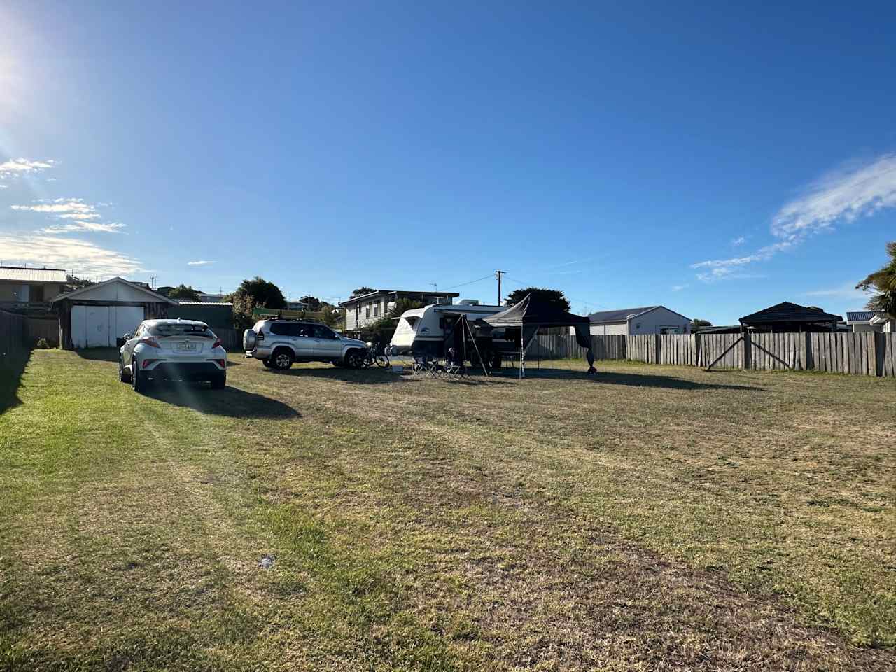 Ocean side camping, Bridport TAS