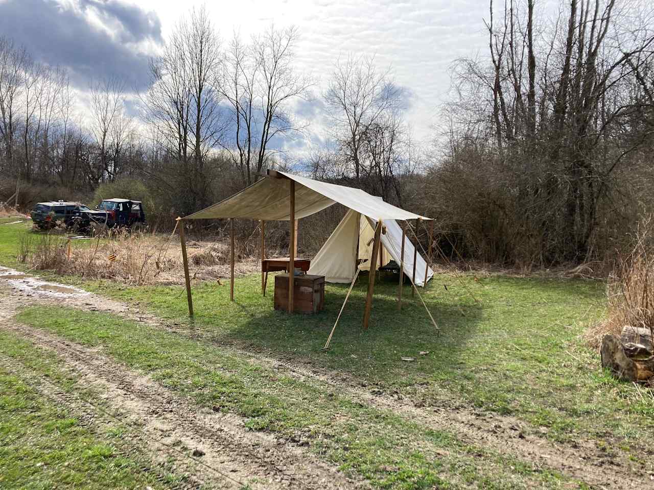 Old-Time Country Campsite