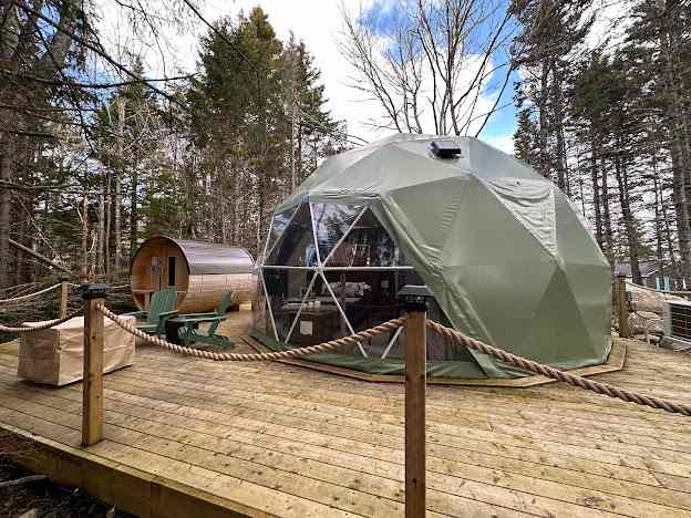 Glamping Dome Near Peggy’s Cove