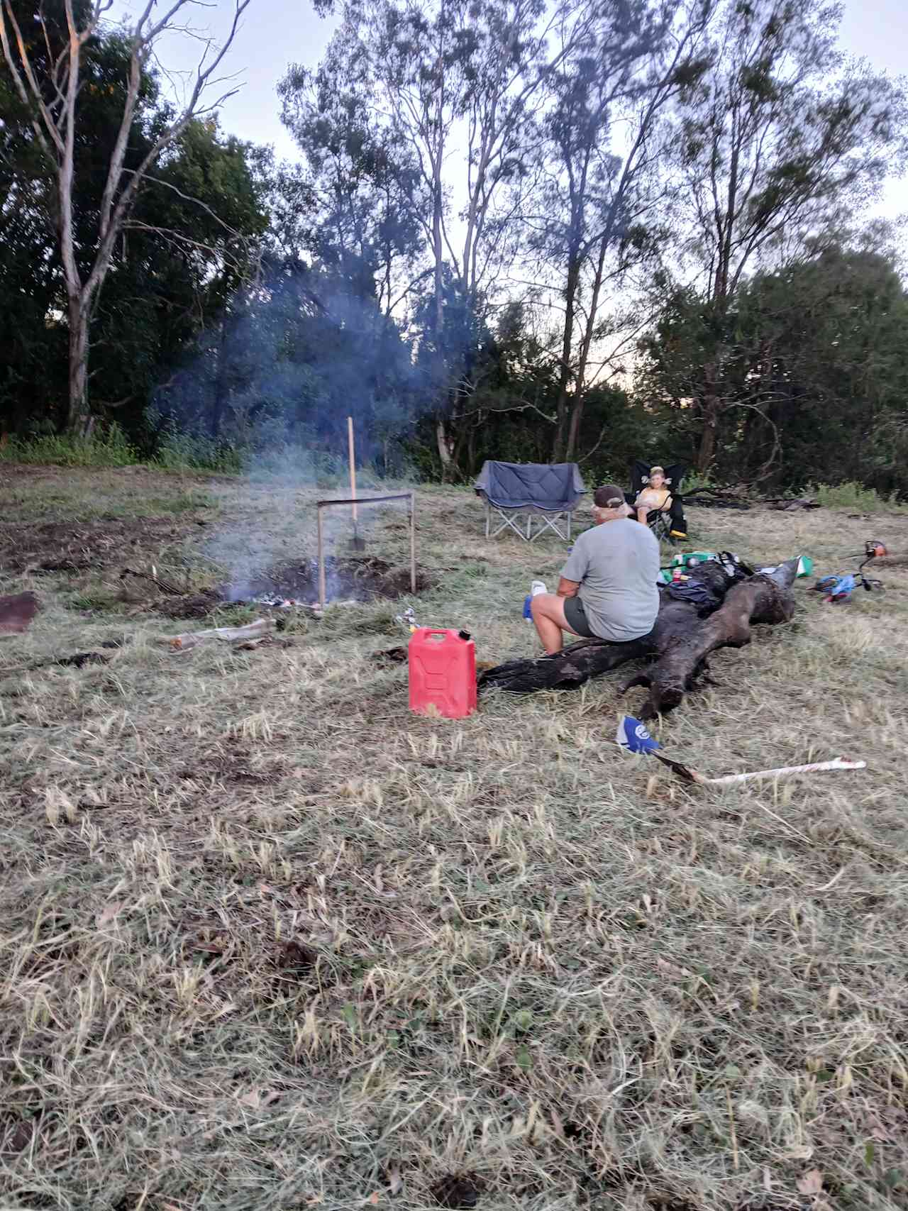 Getting ready for some camp food