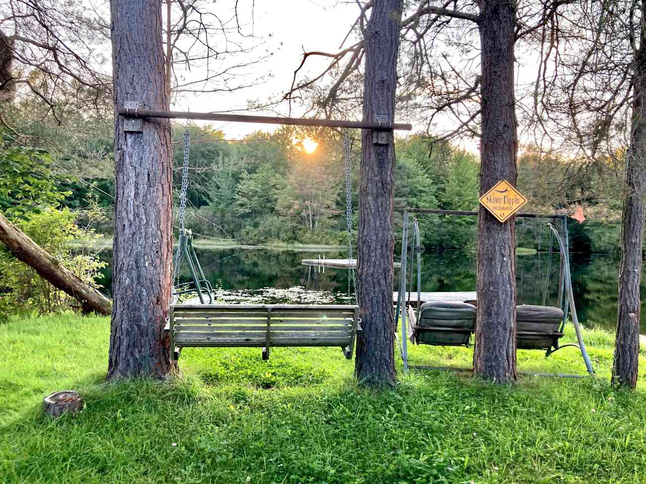 Camp on the Organic Blueberry Pond!