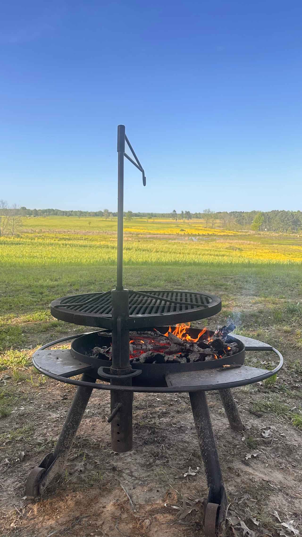 Big fire pit.