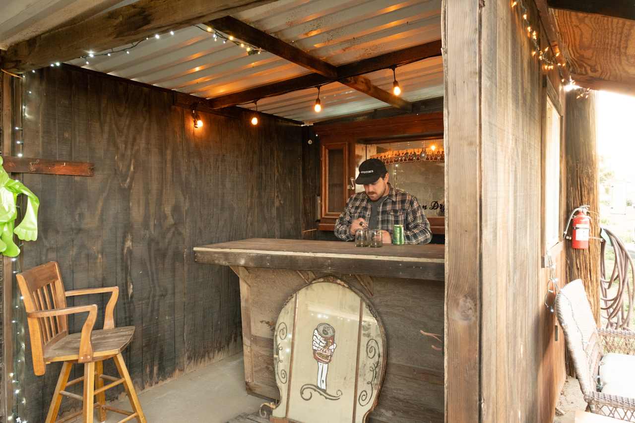 Cutest built in bar on the property! 