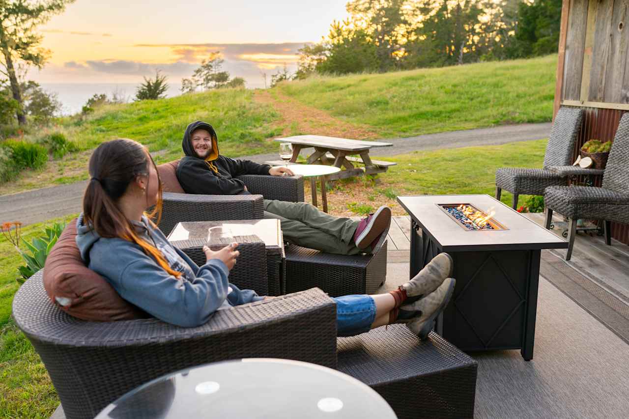 Lounge in nature on the deck