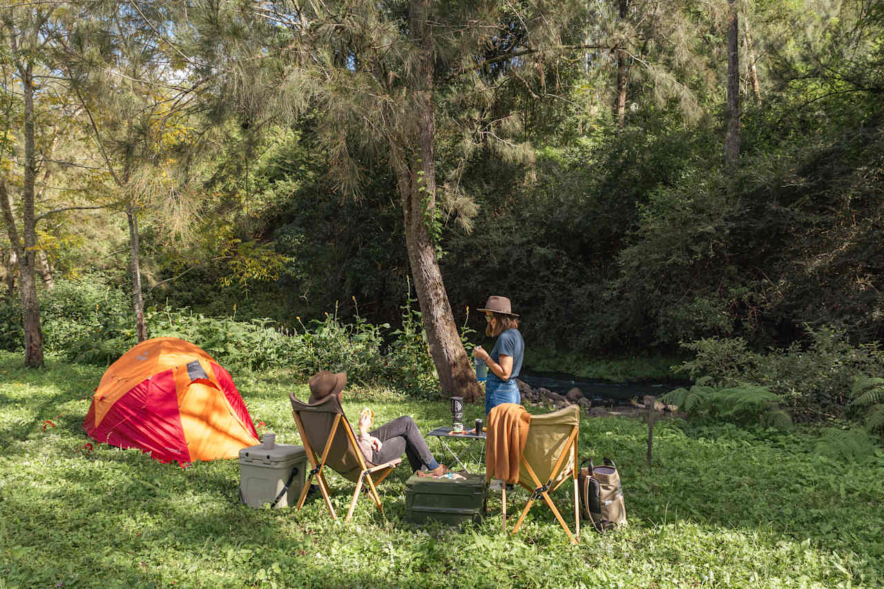 Breaky & book time by the creek