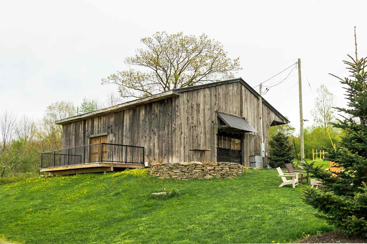 The barn functions as an event space. 