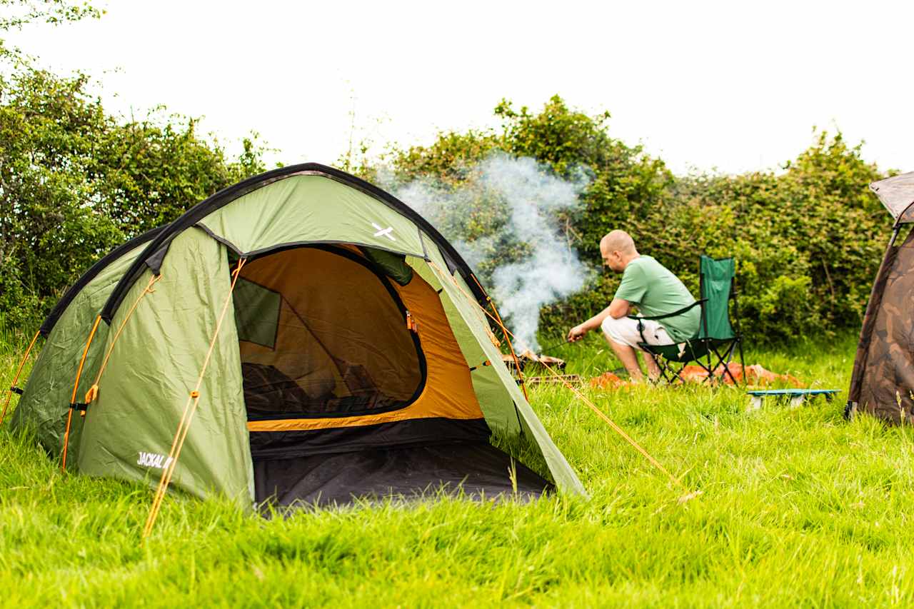 Cooking dinner on our pitch