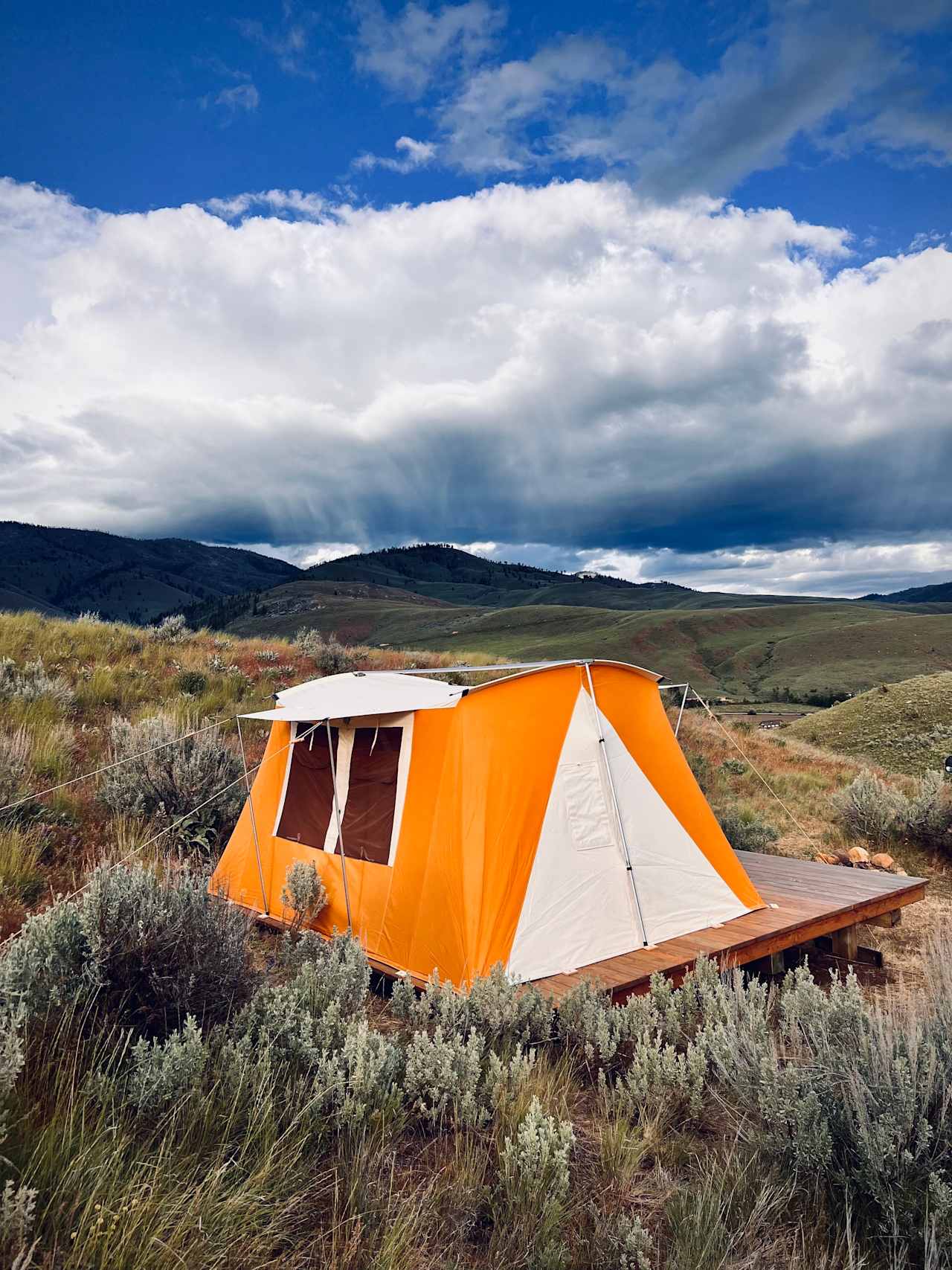 Secluded Hillside Camp