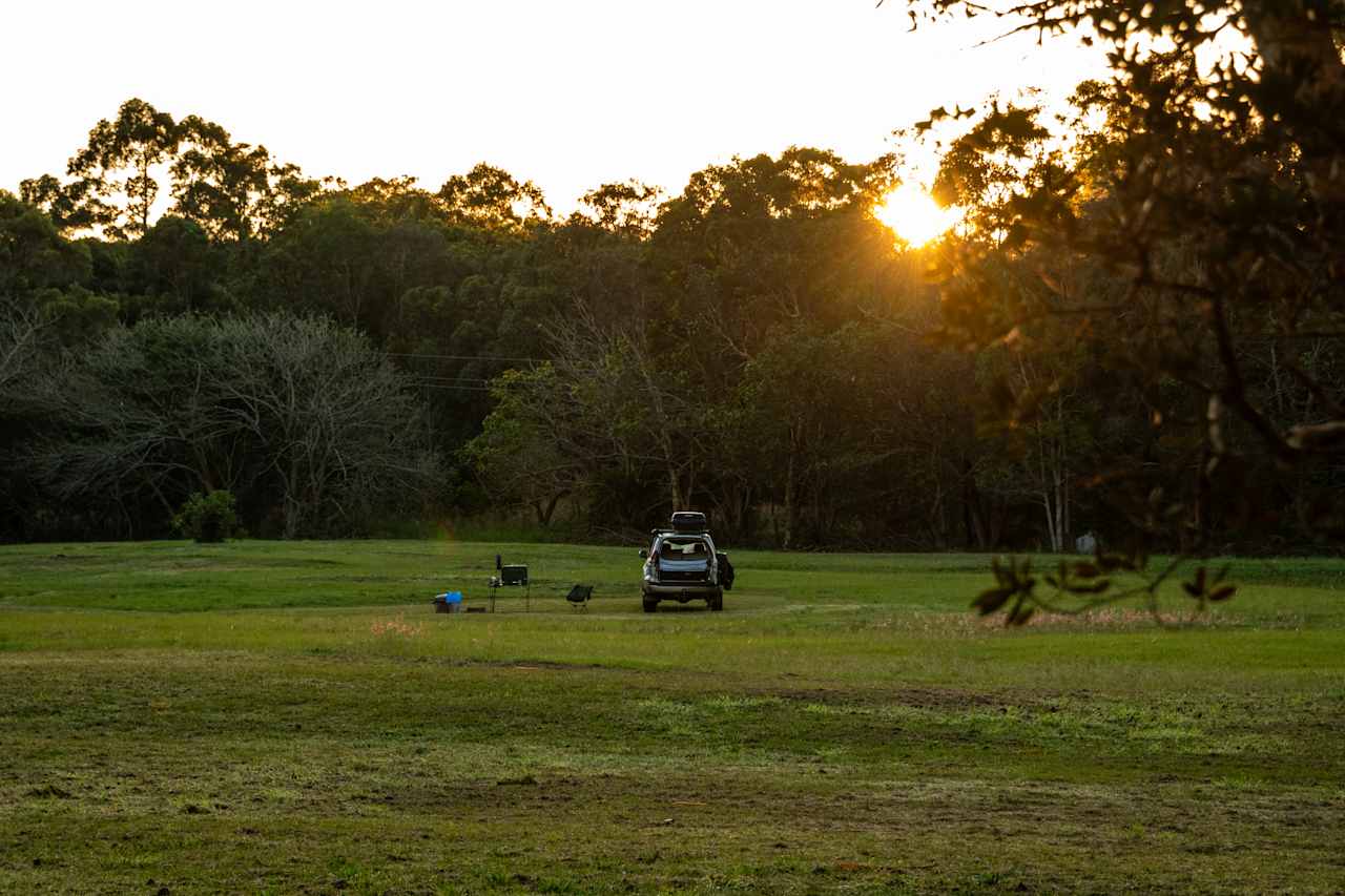 Sunset at the campsite