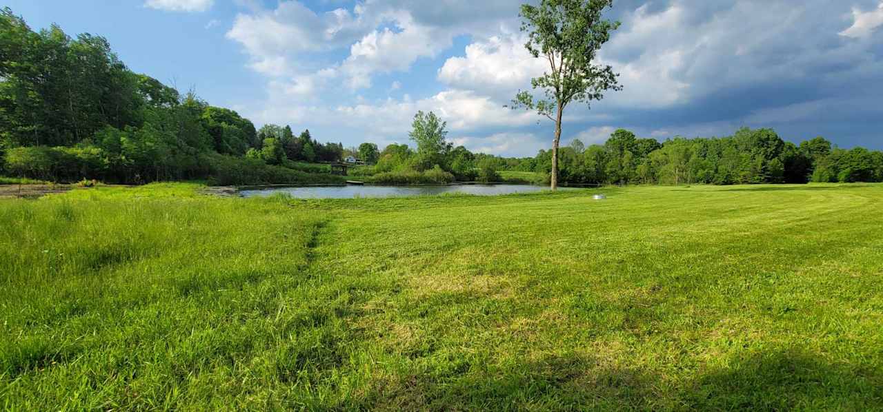 2 ponds on a farm