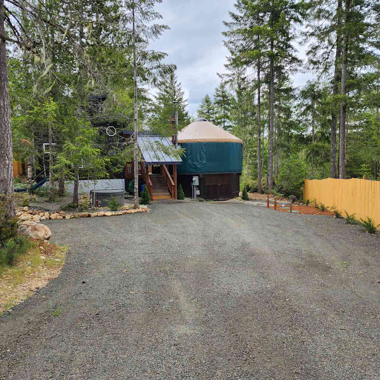 Cabin and yurt as one rental!